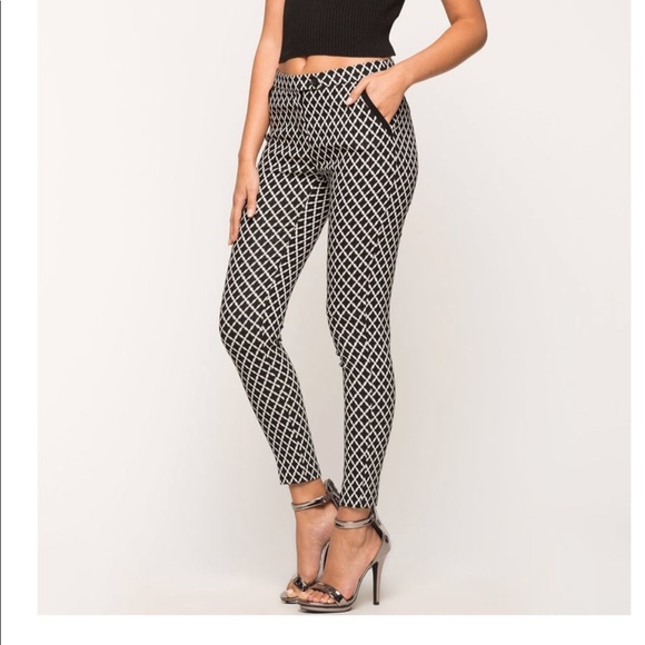 a'gaci Pants - Jane Geo skinny career pants